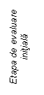 Text Box: Etapa de evaluare initiala