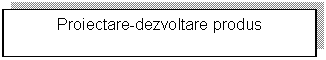 Text Box: Proiectare-dezvoltare produs 

 
