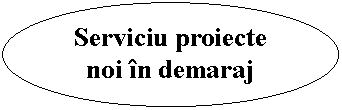 Oval: Serviciu proiecte noi in demaraj